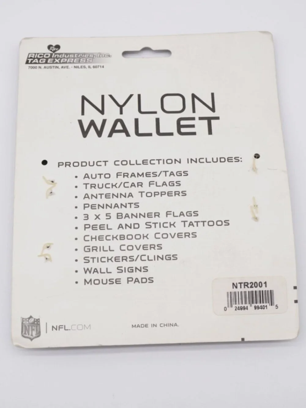 Tag Express NFL Nylon Wallet Atlanta Falcons
